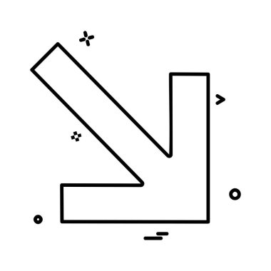 Ok simgesi tasarım vektörü