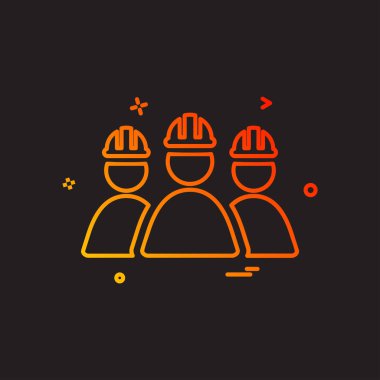 Grup avatar simge tasarlamak vektör