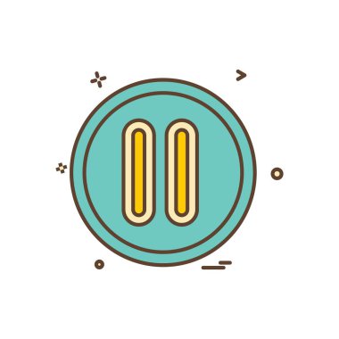 Kullanıcı arayüzü düğmesi simge tasarım vektörü