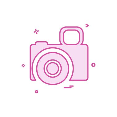 Kamera simgesi tasarım vektörü