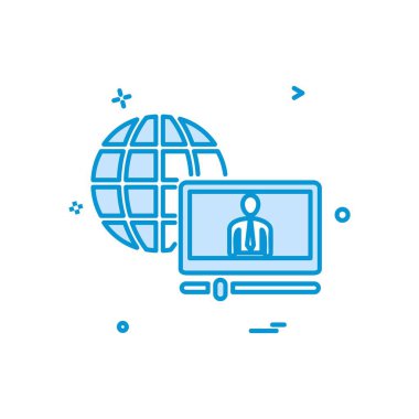 Küre simge tasarlamak vektör