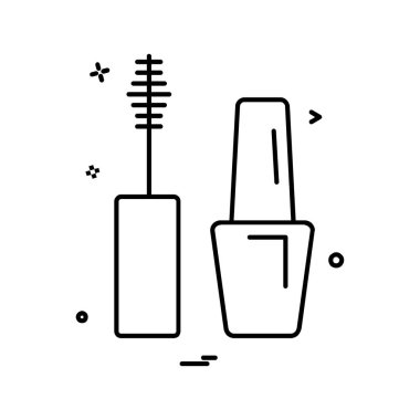 Kozmetik simgesi tasarım vektörü