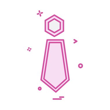 Kravat simge tasarlamak vektör