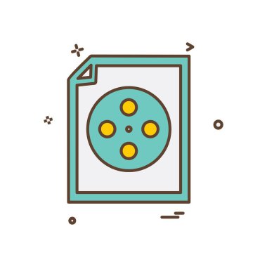 Belge simgesi tasarım vektörü