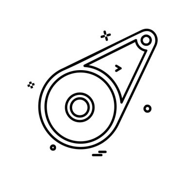 Çalışma araçlar simgesi tasarım, renkli vektör çizim 