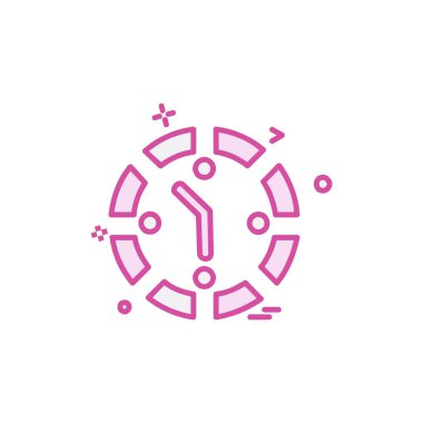 Saat simgesi tasarım vektörü