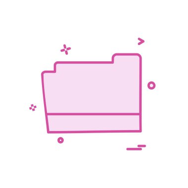 Klasör simge tasarlamak vektör