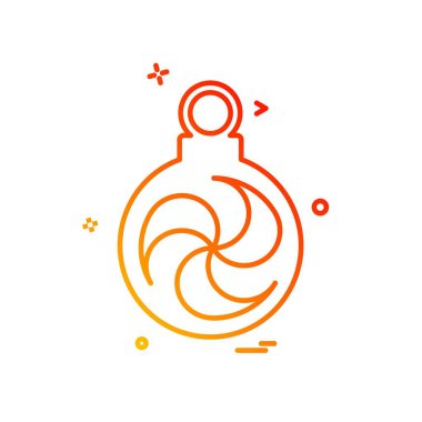 Noel top simge tasarlamak vektör