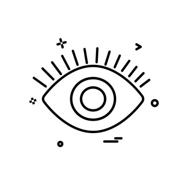 göz simgesi tasarım vektörü