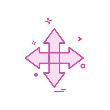 Ok simgesi tasarım vektörü