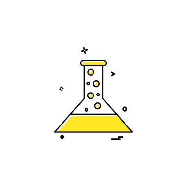 Şişesi simgesi tasarım, renkli vektör çizim