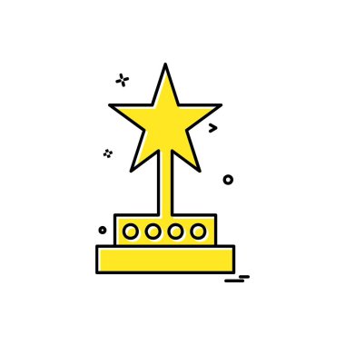 Ödül simgesi tasarım vektörü