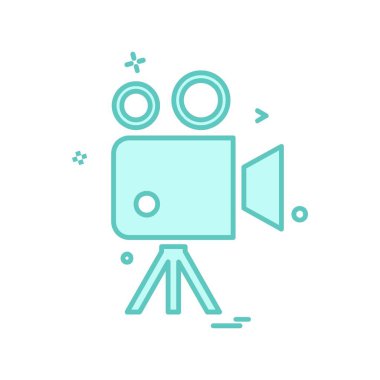 Beyaz arka plan üzerinde renkli medya simge vektör