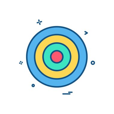 hedef amaç okçuluk odak başarı simge vektör tasarımı