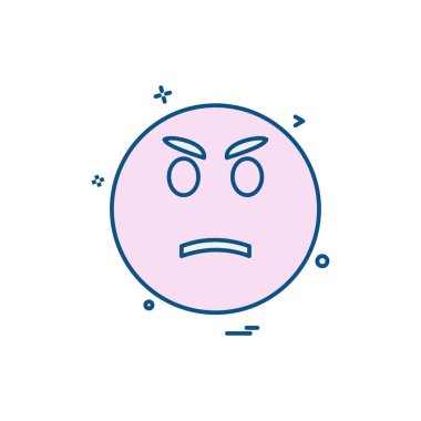 Emoji simgeleri tasarım vektörü 