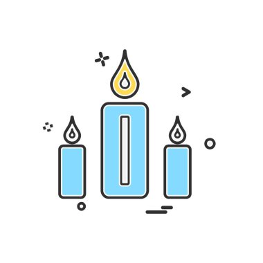 Mum simgesi tasarım vektörü