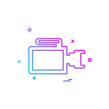 Kamera simgesi tasarım vektörü