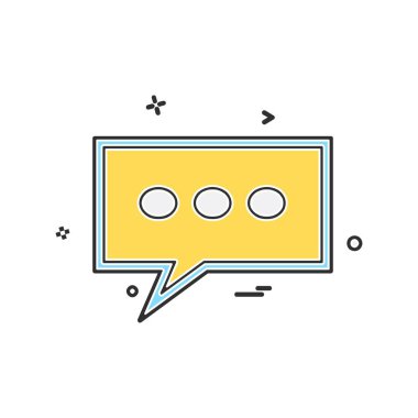 İleti simge tasarlamak vektör