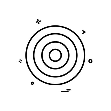 hedef amaç okçuluk odak başarı simge vektör tasarımı