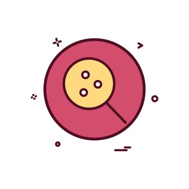 Arama laboratuarı temel simge vektör tasarımı