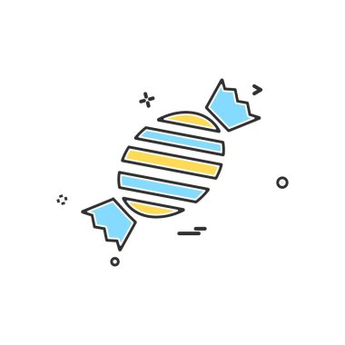 Şekerleme simge tasarlamak vektör