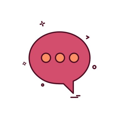 İleti simgesi tasarım vektörü