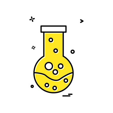 Beaker ikon tasarım vektörü