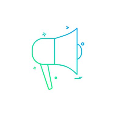 hoparlör ses ortamı ses ikonu vektör tasarımı