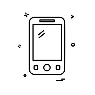 Telefon simgesi tasarım vektörü