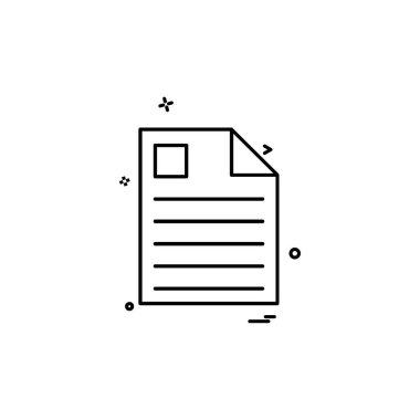 Dosya simgesi tasarım vektörü