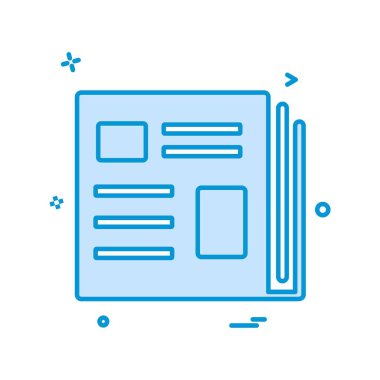 Kitapların simge tasarım vektörü