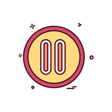 Kullanıcı arayüzü düğmesi simge tasarım vektörü