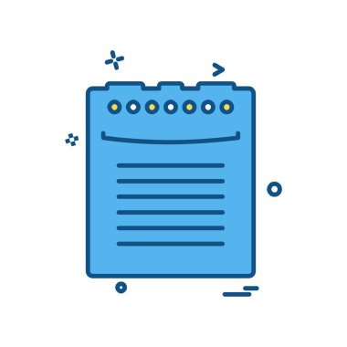 Dosya simgesi tasarım vektörü 