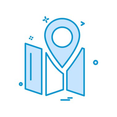 Navigasyon simgesi tasarım vektörü 