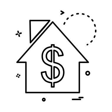 Emlak simge tasarlamak vektör