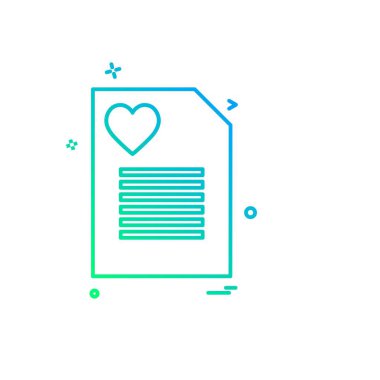 Sevgililer günü simge tasarlamak vektör