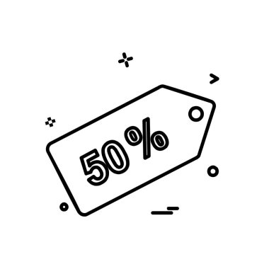 Satılık etiket simge tasarlamak vektör