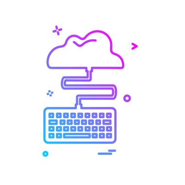 Anahtar kurulu simge tasarlamak vektör