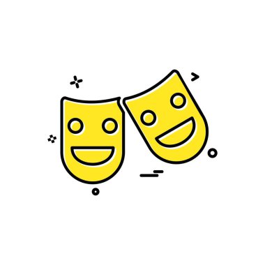 Sinema çeşitli oyun tiyatro simge vektör