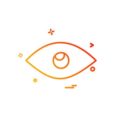 göz simgesi tasarım vektörü