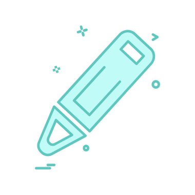 Kalem simgesi tasarım vektörü 