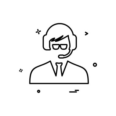 Avatar erkek simge tasarım vektörü