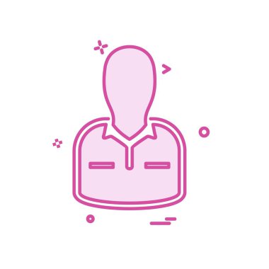 Avatar simge tasarım vektörü