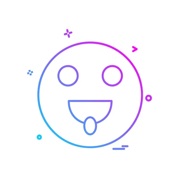 Design Ícone Emoji Feliz Ilustração Vetorial Colorida vetor(es) de stock de  ©ibrandify 215590990