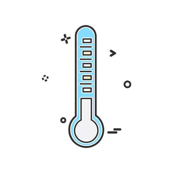 Thermometer Pictogram Ontwerp Vector — Stockvector