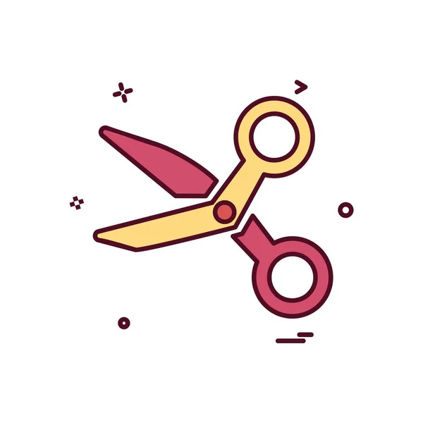 Scissor Pictogram Ontwerp Vectorillustratie — Stockvector