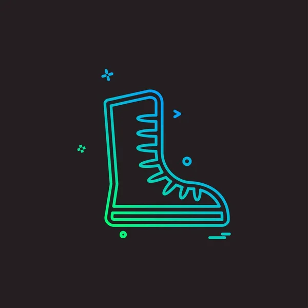 Schuhe Symbol Design Vektor — Stockvektor