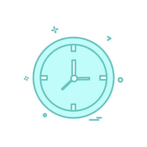 Horloge Montre Icône Vectoriel Design — Image vectorielle