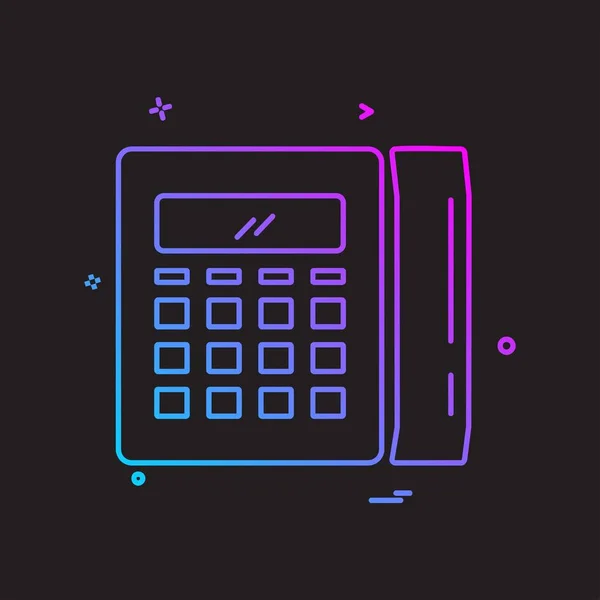 Telefoon Pictogram Ontwerp Vector — Stockvector