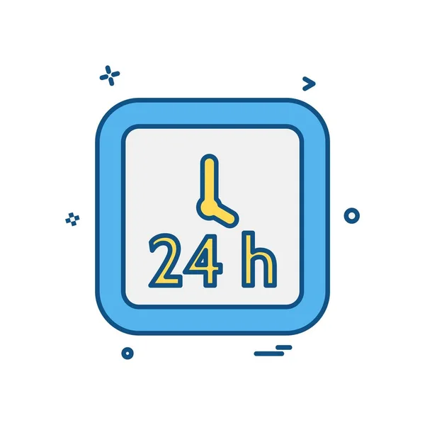 Uhr Icon Design Vektorillustration — Stockvektor